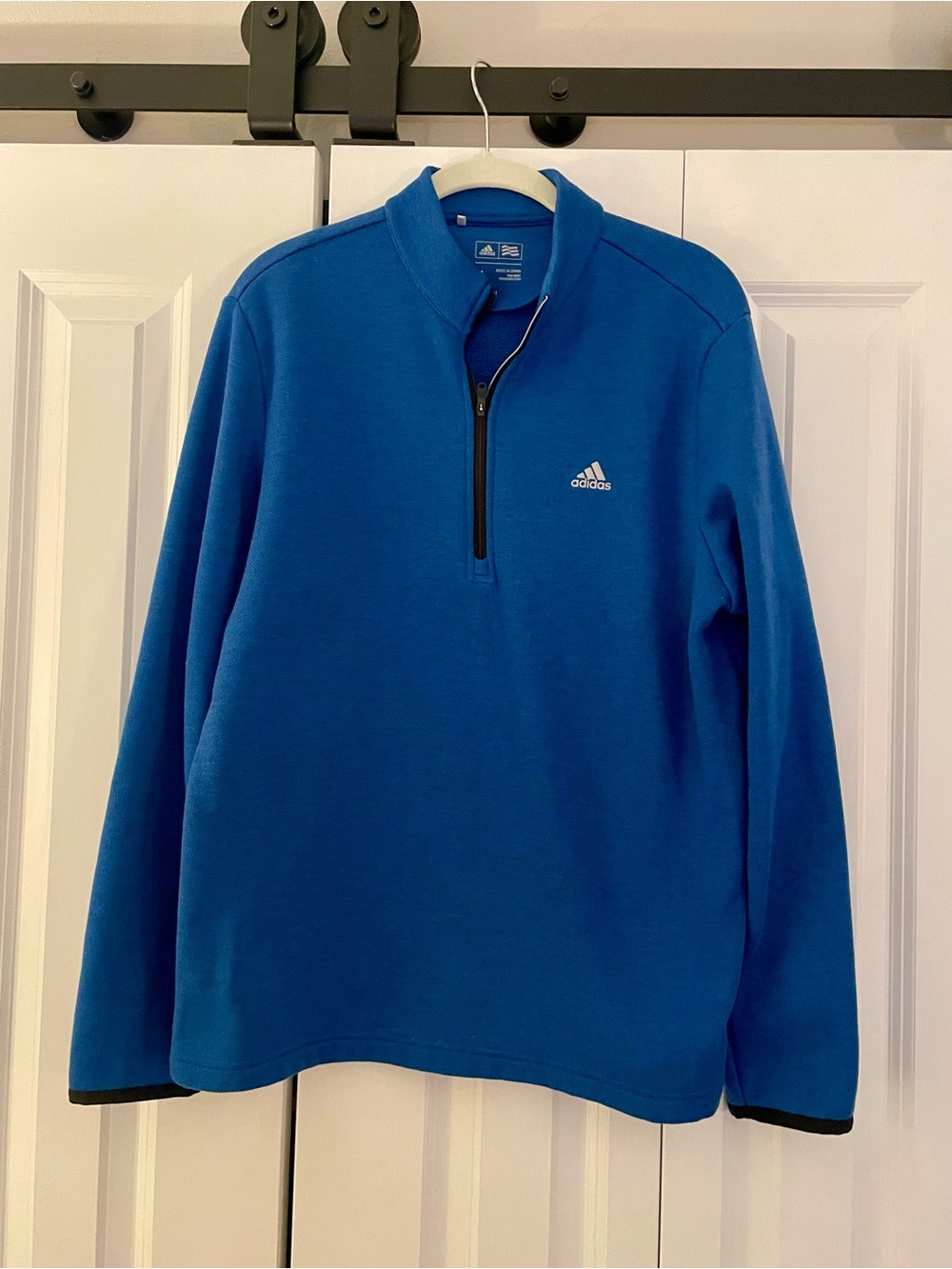 Adidas Golf Blue Quarter-Zip Pullover